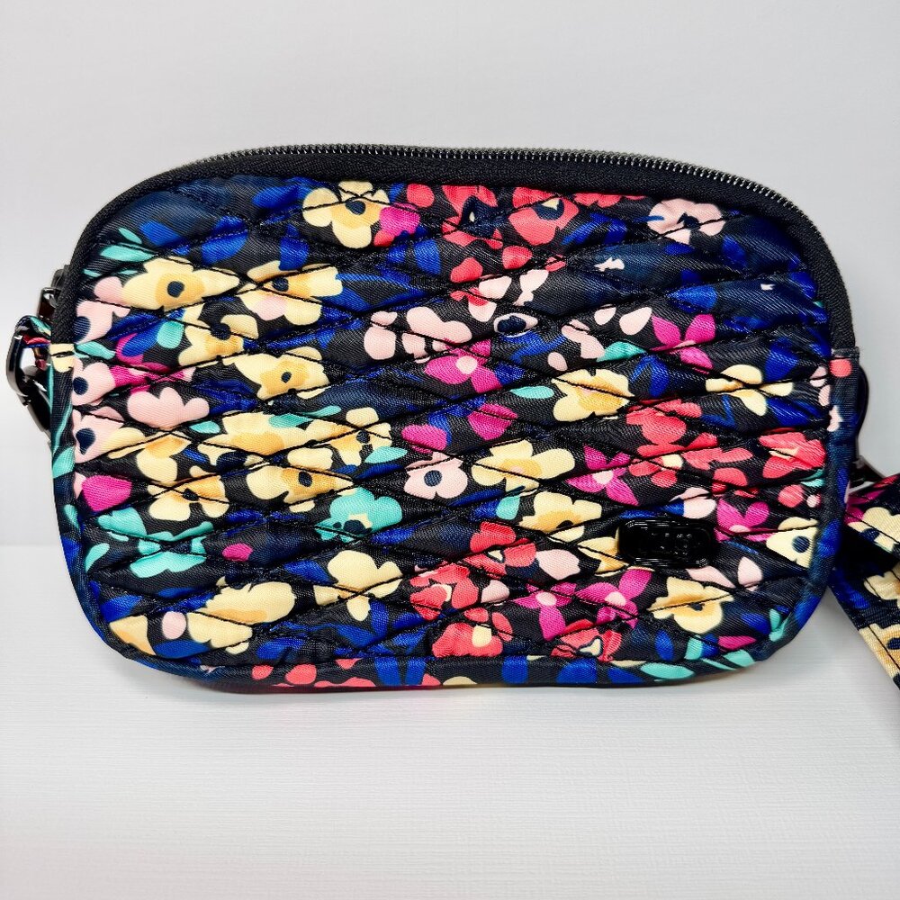Lug Coupe Convertible Crossbody Waist Belt Bag Wildflower Black